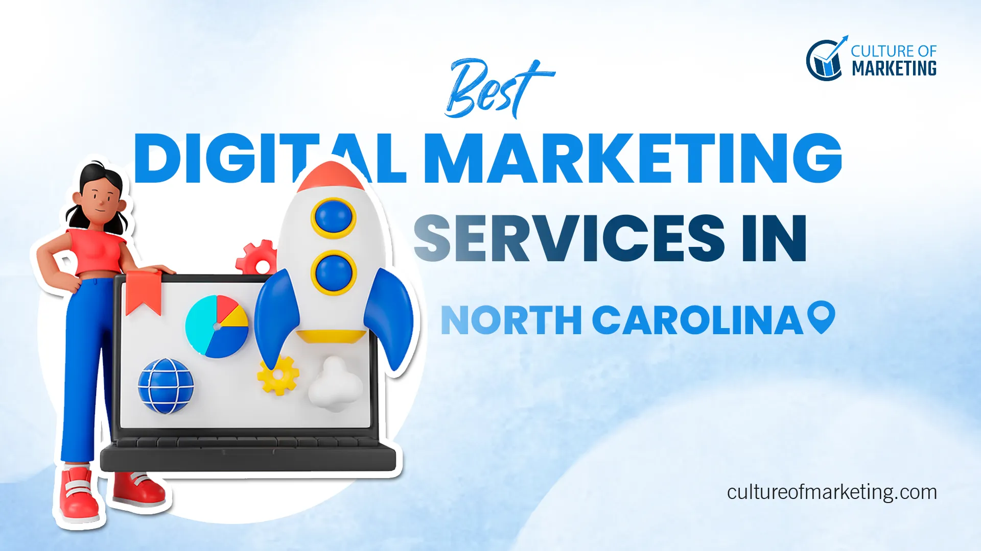 Banner showing best digital marketing services available in North Carolina